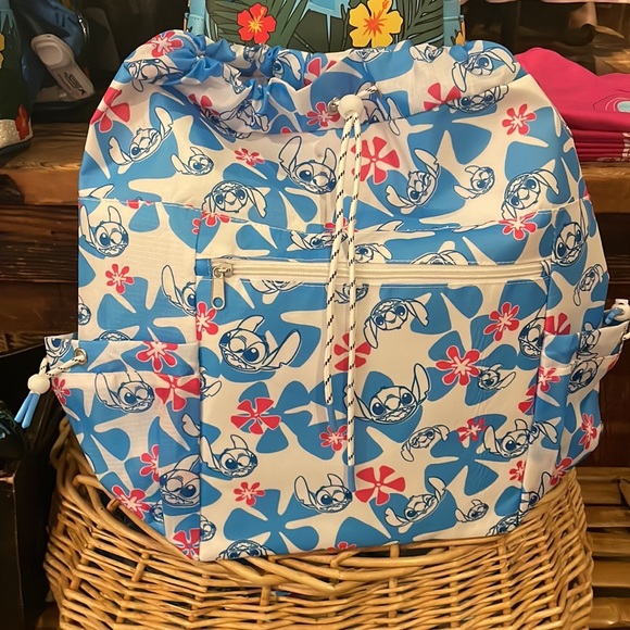 Disney Parks Stitch Drawstring Backpack NWT - Picture 1 of 3